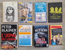 Lotto 8 libri misti vari gialli thriller mistero noir narrativa stock affare