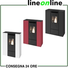 Stufa a pellet Eva Calor Pia Can Up Slim Canalizzata