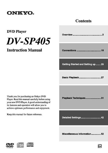 Onkyo sp405 lettore dvd - onkyo,