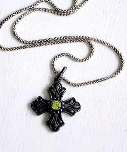 Ciondolo croce vintage - , argento