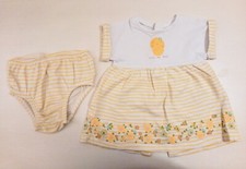 Abito completo 3/6 mesi 62-68 cm per neonata baby bambina Tuc Tuc con mutandina