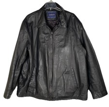 Giacca in pelle nera da uomo