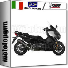 MIVV SCARICO COMPLETO OMOLOGATO OVAL INOX NERO CC YAMAHA T-MAX TMAX 530 2019 19