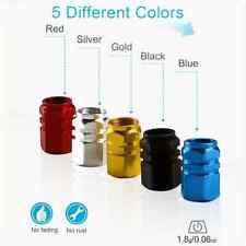 4 TAPPI VALVOLE COPRIVALVOLE PNEUMATICI RUOTE PER AUTO IN LEGA ALLUMINIO