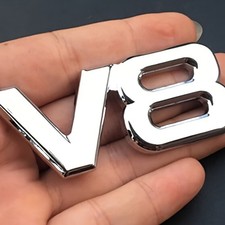 Adesivo auto V8 ARGENTO