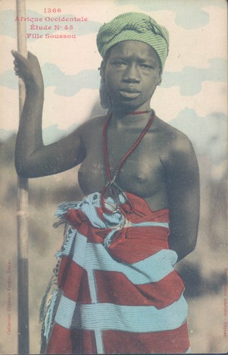 French west africa semi nude - africa,