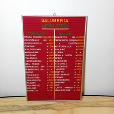 Tabella Listino Prezzi