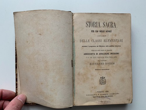 Antico libro scolastico-Storia