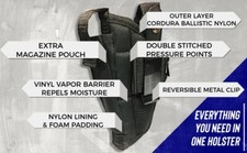 Fondina pistola cintura nylon