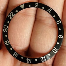 Rolex Black Insert Fat Font Serif For Gmt Master Ref 16700 16710 16760 SP123