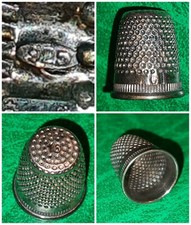 DITALE ? SARTA? cucito ARGENTO 925❗️VINTAGE misura 16 ITALIA 2/1.6 cm ricamare