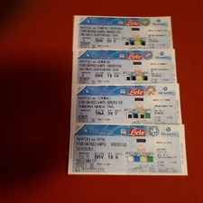4 BIGLIETTI TICKET ENTRADA NAPOLI SPAL TORINO UDINESE CHIEVO 2017-18 + 5 REGALO