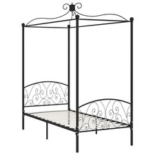 Letto a Baldacchino Nero in