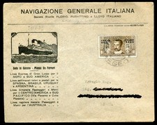 RODI-ISOLE ITALIANE Dell'EGEO-LETTERA-NAVIGAZIONE GENERALE ITALIANA