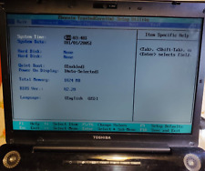 notebook toshiba a200-290 con Core Duo +1gb ram no hdd no alimentatore funziona