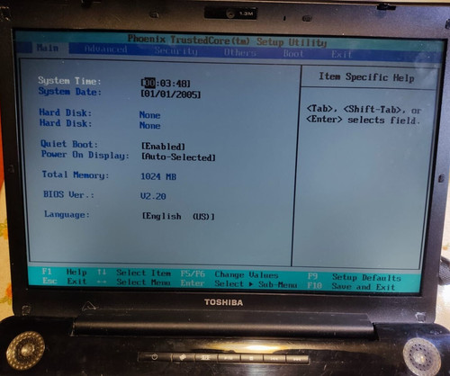 Notebook toshiba a200 290 - notebook, con