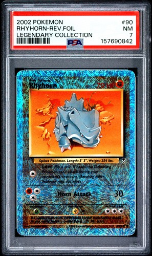 Psa rhyhorn reverse holo - psa, 7