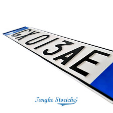 Targa Auto Posteriore Decorativa europea in RILIEVO in Alluminio Catarifrangente