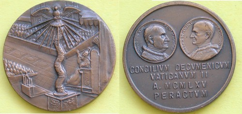 Medaglia gettone vaticano papa - medaglia,