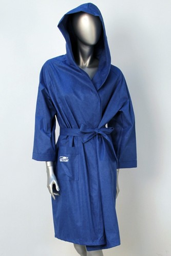 Accappatoio microfibra blu con