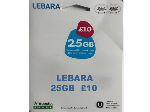 Pay you lebara - lebara, 25gb