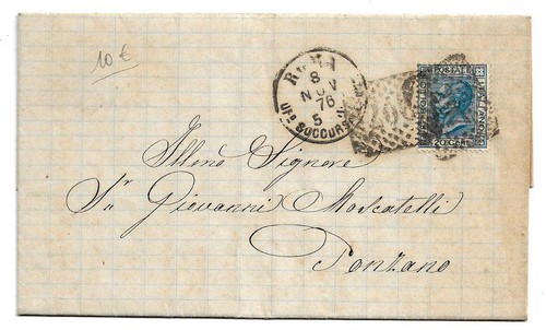 Lettera affrancata con - , 20