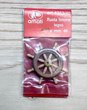 RUOTA TIMONE  40mm IN legno BOSSO 1pz Amati 4353/40 accessori  modellismo navale