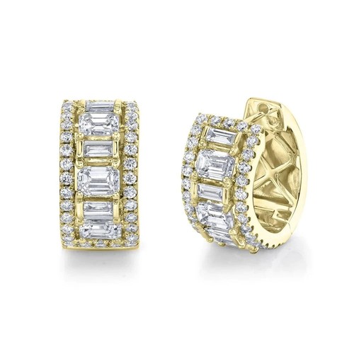 14k oro giallo smeraldo - oro,