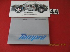 MANUALE USO MANUTENZIONE CATALOGO FIAT TEMPRA