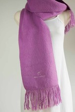 ALPACA CAMARGO Sciarpa Viola Lilac Unisex Long Scarf  Lana Alpaca Wool Peru