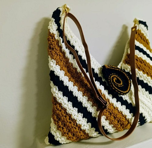 Borsa fatta mano uncinetto - fatta, a
