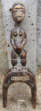 Antique figure heddle pulley