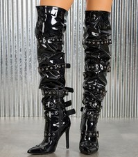 Scarpe stivali tacco alto