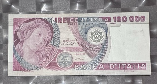 100000 lire botticelli decreto - lire,