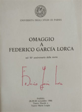  - Omaggio a Federico Garcia Lorca nel 50 anniversario della morte. 
