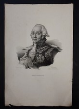 Ritratto Incisione Delpech: François - Étienne - Christophe Kellermann - 1824