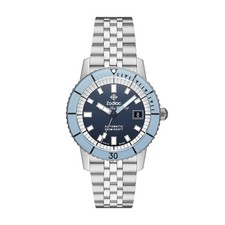 Orologio da uomo automatico ZODIAC Super Sea Wolf ZO9287 in acciaio blu mai u...