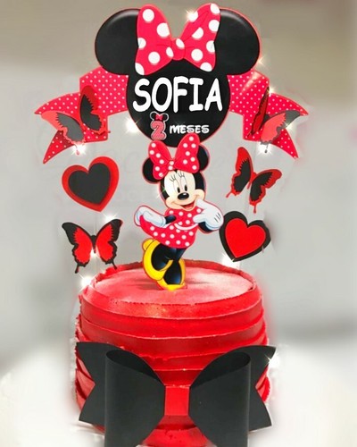 Torta minnie scenografica - torta,