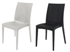 2 PZ SEDIA POLTRONA IN RESINA