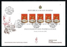 San Marino 2003 FDC Venetia Club Foglietto La Fenice