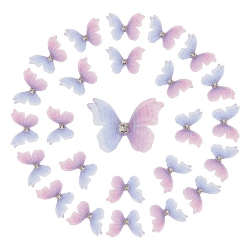 25pcs farfalle organza - 25pcs,