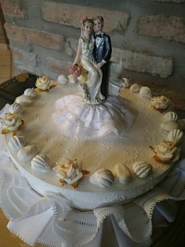 Torta nuziale finta sposi - torta,