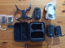 Drone con telecamera pieghevole Videocamera Visore pezzi di ricambio nero nero