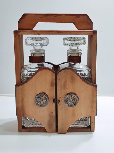 Decanter vintage set bottiglie