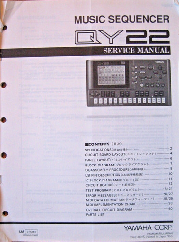Yamaha manuale servizio - manuale, di