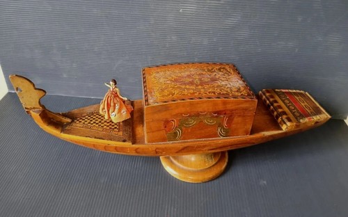Antica gondola legno anni - in,