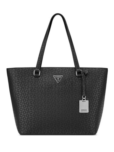 Guess black logo - logo-print, tote