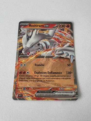 Carte pokemon reshiram rare - carte, ex
