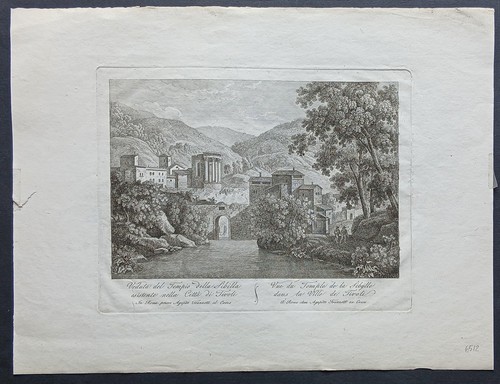 Stampa antica 1820 - , veduta