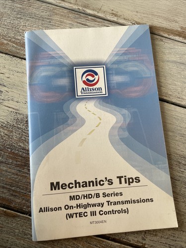 Allison mechanics tips - tips, md